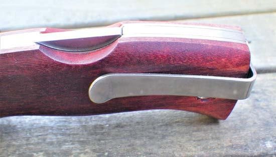  HELLE Knives - Raud S - Small Sized Pocket Knife - EDC Folding  Knife with Red Colored Birch Wood Handle, Scandi Grind : Sports & Outdoors