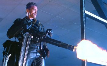 7. “Come with me if you want to live” – the T-800 with the M-134A2 Vulcan